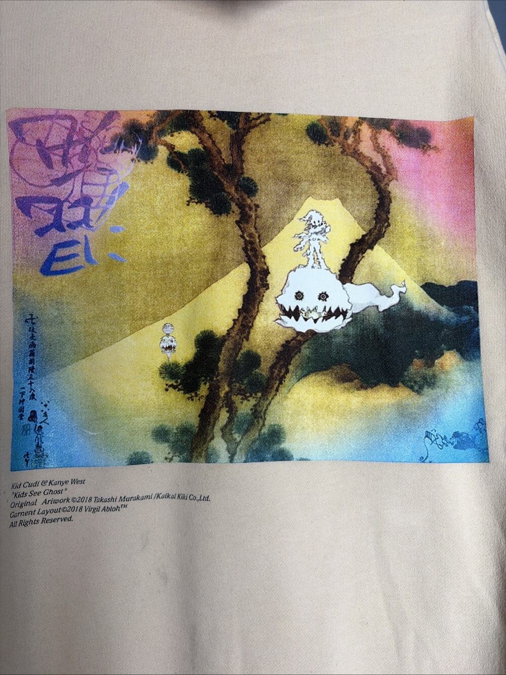 Kanye West Yeezy Ye Kid Cudi Virgil Abloh Murakami Kids See Ghosts Tour Merch L